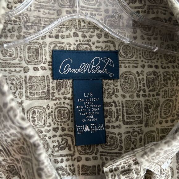 Arnold Palmer Casual Button-Down Shirt in Earthy Tones L - Picture 9 of 16